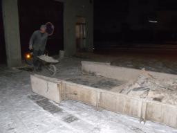 31. 1. 2011  Rekonstrukce hasičské zbrojnice - Demolice podlah a odstranění omítek